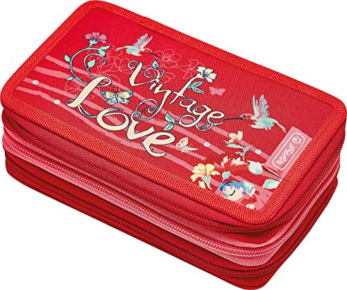 herlitz 50038763 31-teiliges TriCase, Vintage Love, 1 Stück