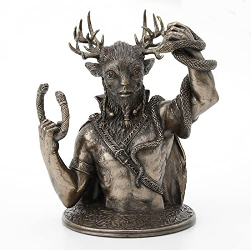 Veronese Design Cernunnos The Horned God of The Wild Resin Statue, Bronze-Finish