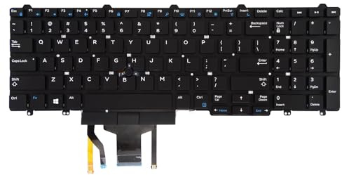 Table-King Clavier de rechange rétroéclairé pour Dell Latitude 5580 5590 5591 E5550 E5570