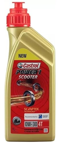CASTROL Motoröl 0W-30 Power 1 Motor Öl API SL Scooter 4T 1L