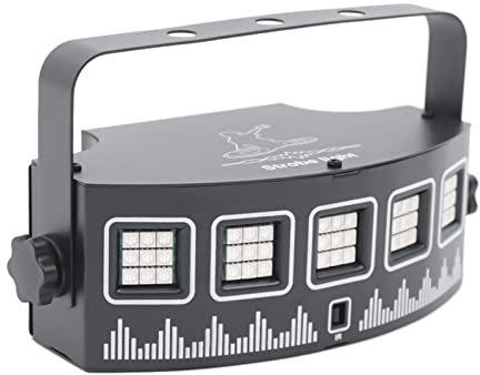 LED Discolicht 7-Eyes Licht DJ Partylicht 10W 45 Bühne Beleuchtung Lichteffekt für Bar Geburtstag Party mit Fernbedienung