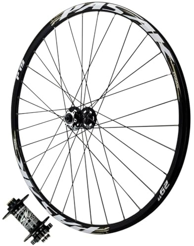 LPYDWZ MTB Wheelset 27.5 Inch 29 Inch, Aluminium Alloy Bicycle Rim Disc Brake HG Sealed Bearing Thru Axle 32H Front & Rear Wheel Rim for 7-12 Speed Cassette(THRU AXLE Front wheel,29 inch)