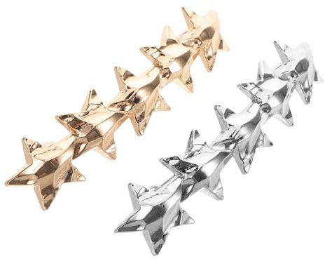 Holibanna 2pièces Barrette Femme Épingles à Cheveux Métalliques Délicates Et Accessoires Chic Pour Cheveux Épais