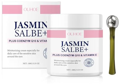 Crema Contorno Occhi, Contorno Occhi Antirughe con Collagene, Contorno Occhi Occhiaie, Unguento al Gelsomino, Riduce Borse e Linee Sottili, Crema Sotto Gli Occhi Per Uomini E Donne