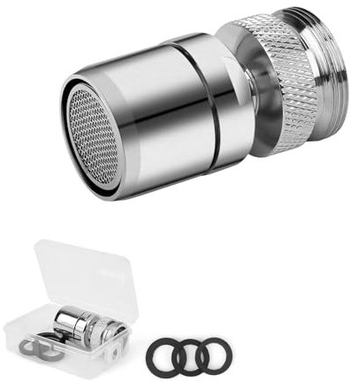 SHENGYIG Embout Robinet, Embout Robinet Cuisine, 360° Brise Jet Robinet, Aérateur de Robinet pour Robinets M22 ou M24 pour Cuisine/Salle de Bain
