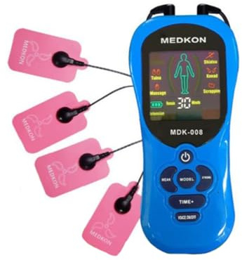 SFSSWSRYDF TENS - Dispositivo per alleviare il dolore e trattare schiena, collo, articolazioni, sciatica e corpo Elettrostimolatore muscolare,Blu