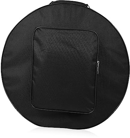 CVUTOVO Snare Drum Tasche Runder Nylon Rucksack 13-14 Zoll Mit Schultergurten Und Tragegriff Für Instrumententransport