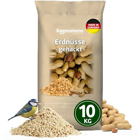Eggersmann volaris Mangime per uccelli per arachidi tritate, 25 kg, per uccelli selvatici, ricco di energia e proteine, noccioli di arachidi tritati freschi e naturali, mangime per uccelli selvatici