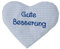 Heart Pillow with Saying for Babies, Heat Cushion with Rapeseed Rapeseed Cushion with Saying Grain Cushion Personalised Cushion for Warming, Size: Approx. 15 x 17 cm, Saying: Gute Besserung (Light