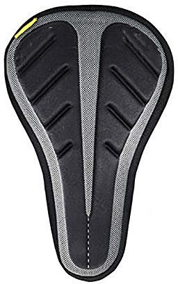 ChengBeautiful Fahrradsitzbezug Mountainbike-Auto-Sitzabdeckung Fahrrad-Silikon-Kissen Fahrrad Verdicken Sit Soft-Sattelzubehör für Mountainbike Sitz (Color : Black, Size : 28x20.3cm)