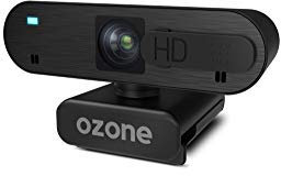 Ozone Gaming, Camara Web Livex50, Diseñada para Gaming, Webcam 1080p, 30fps, 2 Microfonos, Autofocus, USB, Negro