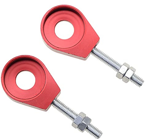 WOOSTAR 12mm Motorcycle Chain Adjuster Tensioner Replacement for 70cc 110cc 125cc Taotao Chinese Dirt Pit Bike Red