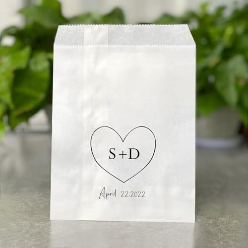 Sacchetti bomboniere personalizzati 3quot;x6quot;/4quot;x6quot;/5quot;x7quot;/6quot;x9quot; Sacchetti regalo di carta Party White/Kraft Paper Bag Cookie Bar Treat Candy Bags-White,8x15cm 30pcs