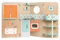 Classic World My Little Home, Role-Play Kitchen, Wooden Vintage Fold-Out Play House with Multiple Rooms, Easy Compact Storage, Non-Toxic Paint, 3 Years+, 14 Pieces, 140 x 56 x 90 cm
