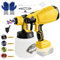 Sistema de pulverización de pintura a batería para batería Dewalt de 20 V, capacidad de extracción de 1000 ml/min, depósito de 1000 ml con 4 boquillas (1/1,8/2,5/3,0 mm), motor sin escobillas, pistola