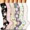 Moguri 6 Paar Kompressionsstrümpfe für Damen und Herren, durchblutungsfördernde Socken zum Laufen und für Leichtathletik
