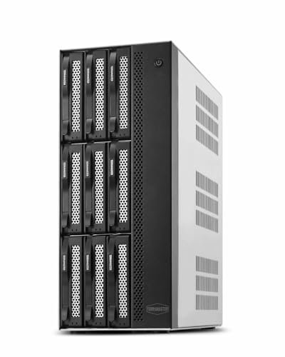 TERRAMASTER Memoria NAS T9-500 Pro - 9Bay Core i7 1255U 10 core CPU, 12 thread, 16 GB DDR5, 10 GbE X2, Network Attached Storage Massime prestazioni per aziende (Diskless)