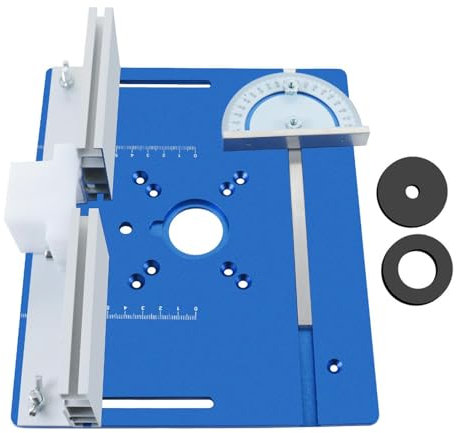 Insert de table de défonceuse | Guide précis de jauge d'onglet pour défonceuses de table de travail du bois | de défonceuse coulissante lisse