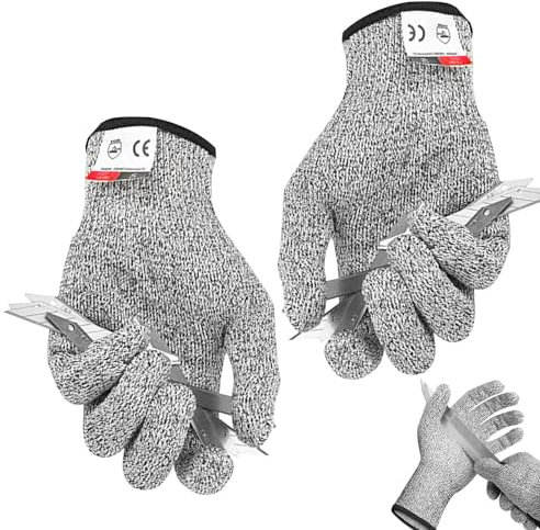 Schnittlose Handschuhe | Arbeitshandschuhe zum Fleischschneiden, 5-stufige schnittfeste Arbeitshandschuhe, Küchenhandschuhe für Zimmerei, Holzschnitzerei, Häutung, Lager