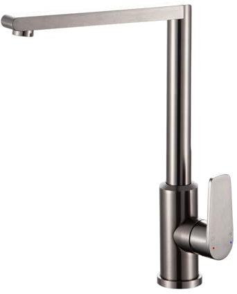 INEX EUROPA Robinet Cuisine Inox Brossé Antitrace avec Valve Céramique - Robinet Résistant à la Corrosion avec Installation Facile - Mitigeur Cuisine Moderne avec Contrôle Précis - Garantie 10 Ans