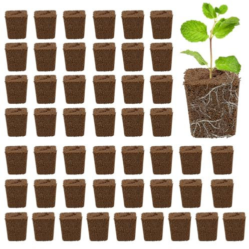 50Pcs Propagator Grow Sponges for Hydroponics Growing System Seed Starter Pods Replacement Root Growth Sponges for Vegetables Flowers Refill Pods for Hydroponic Indoor Garden System Seed Starting