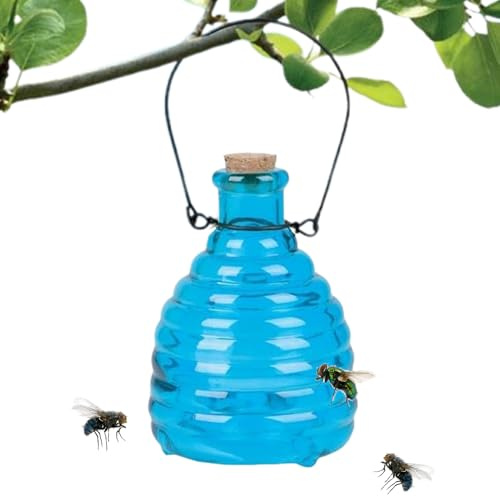 Vegetingfälla , getingfälla, insektsfälla, , miljövänlig hållbar, med praktisk metallhängare att hänga , trendig design i glada färger