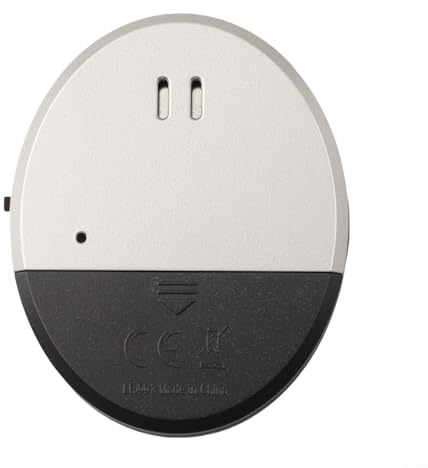 Gettimore Alarma de vibración para ventana y puerta, sirena de 130 dB con diseño ultra delgado, alimentado por batería LR44, compatible con seguridad del hogar y protección de oficina