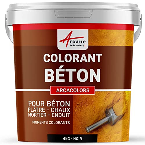 Zementfarbstoff für Putz, Mörtel und Zement - ARCACOLORS Schwarz - 4 kg