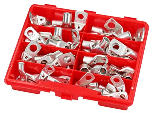 Sortiment Kasten Rohrkabelschuhe Set unisoliert 25-50mm² 68 Quetschverbinder I Industriequalität