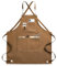 TOATELU Tablier de Travail Hommes/Femme, Tablier d'Atelier de Menuiserie, Tablier Cuisine Homme Parfait pour le Jardin, la Cuisine, le Garage(Marron)