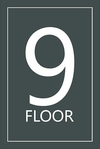 9th floor, grey informational sign - 1mm flexible Plastic sign (200mm x 150mm)