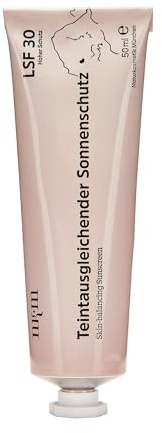 nkm Naturkosmetik München Teintausgleichender Sonnenschutz - 50 ml - Sonnencreme mit LSF30 - Mineralischer UV-Schutz - Schützend & Pflegend - Vegan - Für alle Hauttypen