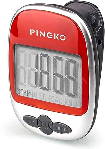 PINGKO Pedometro Contapassi Conta Passi Accuratamente Contapassi Sportivo Portatile Passi/Distanza/Calorie/Contapassi per Fitness, Contatore di Calorie