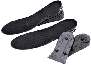 TEMPO DI SALDI Solette Alzatacco con Cuscino d'Aria +3 +5 +7 cm Alza Statura Regolabile