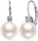 Perlenohrringe Silber 925 Ohrringe Silber 925 Hängend Damen Perlen Ohrringe Creolen Mit Perle Echte Süßwasser Hangend Damen