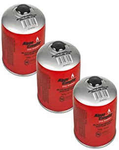 Alpentech – Pack de 3 cartuchos de gas 500 gr Butano/propano MIX Botella de gas camping hornillos Barbacoas aparatos de gas