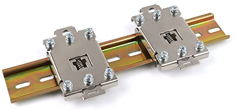 Hutschiene Clips, AMONENZ 20 cm Hutschienen Klemmen mit Schrauben, Reihenklemmen Hutschiene, Einfach zu Montieren, Weit Verbreitet in der Schaltungsmontage