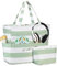 LOIDOU Große Strandtasche Damen Tote Bag mit Reißverschluss taschen Wasserdichte Sanddichte Pool Taschen Gym Schwimmbad mit nassem Fach Reise Carry On Frauen (Grün)