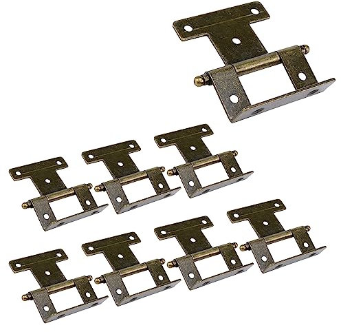 Mcredy Cerniera a incasso, spessore 22 mm, non autobloccante, cerniera per porte, mobili, ante, confezione da 8