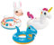 Intex 59221NP - Aufblasbarer Schwimmring Tiere Assortiert, 1 Stück, Vinyl, Mehrfarbig, Dinosaurier 81x58 cm, Lama 85x58 cm, Einhorn 107x58 cm
