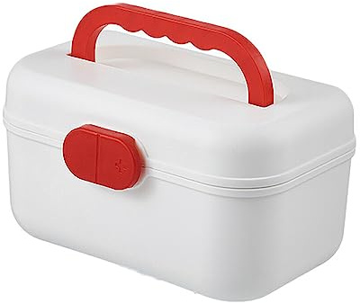 dijiusidy Household Pills Storage Boxes Bandage Thermometer Portable Carrying Cases Indoor Outdoor Organizer Hiking Dustproof Container