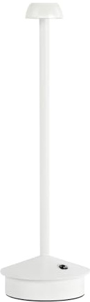 Idena 50122-Lámpara LED táctil en Blanco, Recargable para Interiores, Aprox. 29 cm, lámpara de sobremesa con 3 Modos, Multicolor Berlin 50122