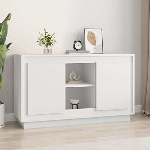TREISL Mobile Portaoggetti Bianco Credenza Soggiorno Armadio Mobile Sala Da Pranzo 102x35x60 cm