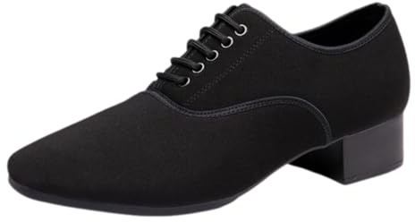 Yummsion Chaussures Danse Homme Standard Latin,Chaussures Danse Talon Bas Homme,Chaussures Danse Salon Classiques Homme,Danse RéGulièRe,Convient à DifféRentes Danses