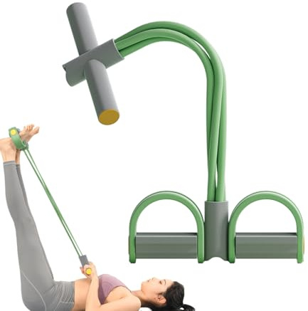 Banda de Resistencia al Pedal del pie-26.5x46cm de 4 Tubos TPR Fuma Pedal TENSIÓN CERTIA, Cerca DE Plaza ELÁTICA Yoga Entrenamiento de Gimnasia en casa Ejercicio de Ejercicios de fu