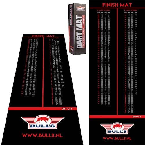 Bulls NL Finish Dartteppich - inkl. Finish-Tabellen (mit Oche, 300 x 60 cm)