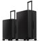 LEVEL8 Koffer Handgepäck, Leichtgewicht aus 100% Polycarbonat,Koffer Trolleys Hartschalen,Business Trolley Elegance Micro-Diamond Textured Design 8 Spinner Kofferset Groß (Schwarz, 40L+105L)