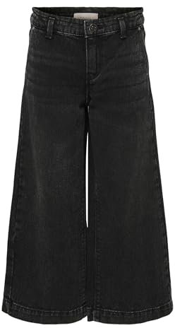 ONLY Mädchen Kogcomet Wide DNM Pim528 Noos Hose, Washed Black, 152 EU