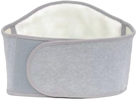 COACOM 1 cintura di supporto lombare grigio chiaro, fascia per la schiena, cintura lombare, supporto lombare traspirante, cintura di supporto per la schiena calda
