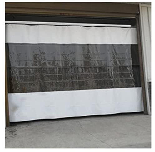 Tenda divisoria trasparente in PVC antipolvere, per verande, autolavaggi e magazzini, impermeabile, con design impiombato, dimensioni 47 (1,7 x 2,5 m)